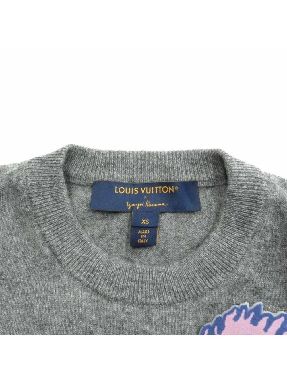 Louis Vuitton Face Patch Cashmere Knit Sweater Collaboration Yayoi Kusama